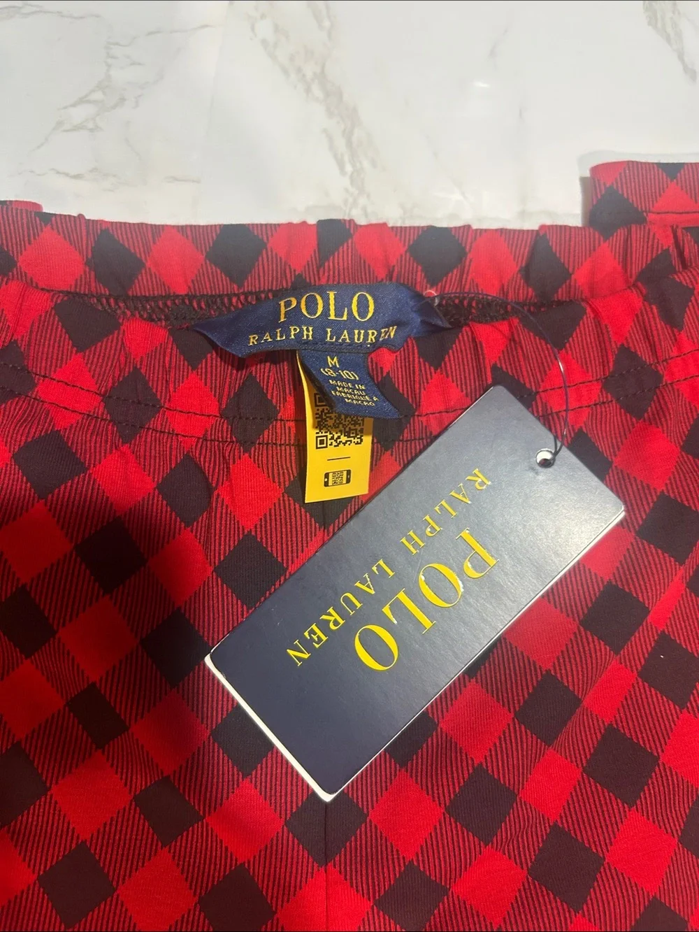 Ralph Lauren Red and Black Buffalo Check Lounge Pants